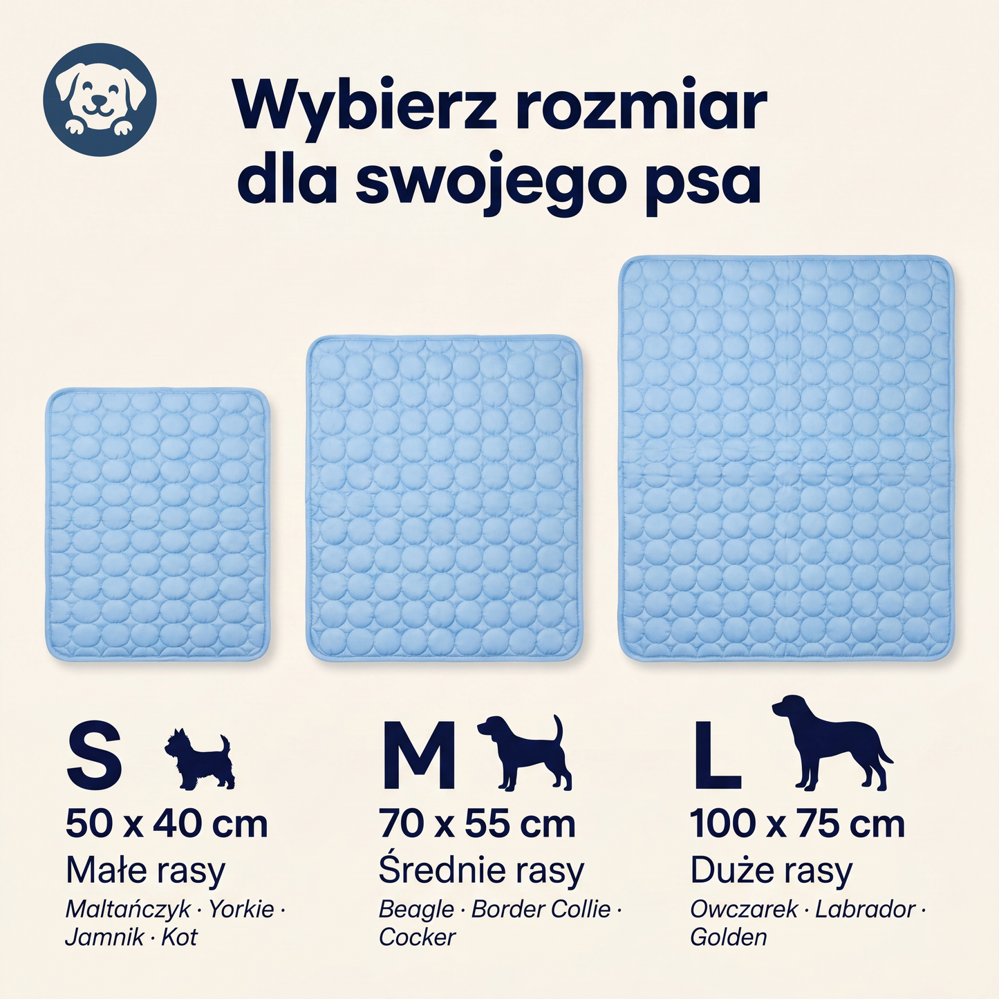 Mata chłodząca Futrzol w 3 rozmiarach – S, M, L